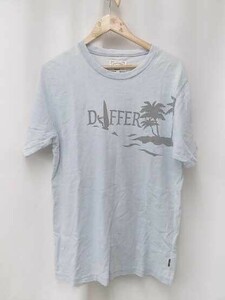 DUFFER INDIGO ダファーインディゴ Tシャツ　カットソー プリント　コットン　インディゴ染め Lサイズ ブルー メンズ 1210000012425