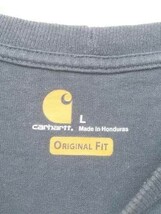 carhartt カーハート Tシャツ　カットソー ORIGINAL FIT ポケット　大きめ　汚れ有り Lサイズ グレー メンズ 1210000013842_画像4