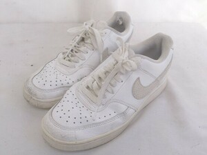 NIKE ナイキ ローカットスニーカー DO0778-100 COURT VISION LOW コートビジョンロー　汚れ有り 24cm ホワイト レディース 1208000010398