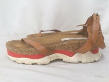 STELLA McCARTNEY ステラマッカートニー サンダル フラット　ベルト　底割れ・汚れ有り 36サイズ ブラウン レディース 1209000011057_画像5