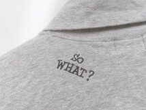 HYSTERICGLAMOUR ロングＴシャツ 長袖 カットソー タートルネック SOWHAT? 使用感有り サイズ グレー レディース 1209000009054_画像3