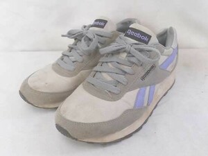 reebok リーボック ローカットスニーカー ｆｘ2961 rewindrunshoes スエード メッシュ 汚れあり 23.5cm グレー レディース 1210000012692