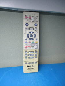 シャープ HDD・DVDレコーダー/テレビリモコン GA426PA
