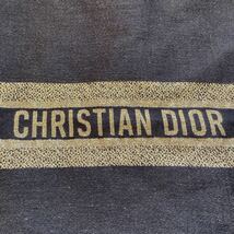 【新品未使用】クリスチャン ディオール Christian Dior 2022 ホリデー 限定 トートバッグ エコバッグ 紺×ゴールド 美デザイン 入手困難_画像2