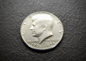 極美〜美品 　ケネディ1776-1976 建国２００年記念50セント硬貨　D刻印 送料無料です。　（15653） USA 貨幣 硬貨 アメリカ