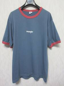 Wrangler ラングラー Tシャツ 半袖 ロゴ メンズ L グレー系　irmri yg2794