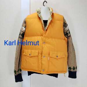  beautiful goods *KarlHelmut Karl hell m down vest men's (M size ) mountain blow color series 
