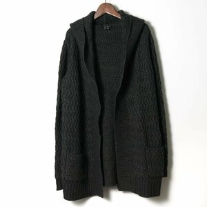  theory Parker knitted hood outer alpaca . lady's S size black theory