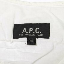 アー・ペー・セー 半袖Ｔシャツ 5分袖 Vネック Tシャツ 半袖 無地 レディース XSサイズ ホワイト A.P.C._画像3