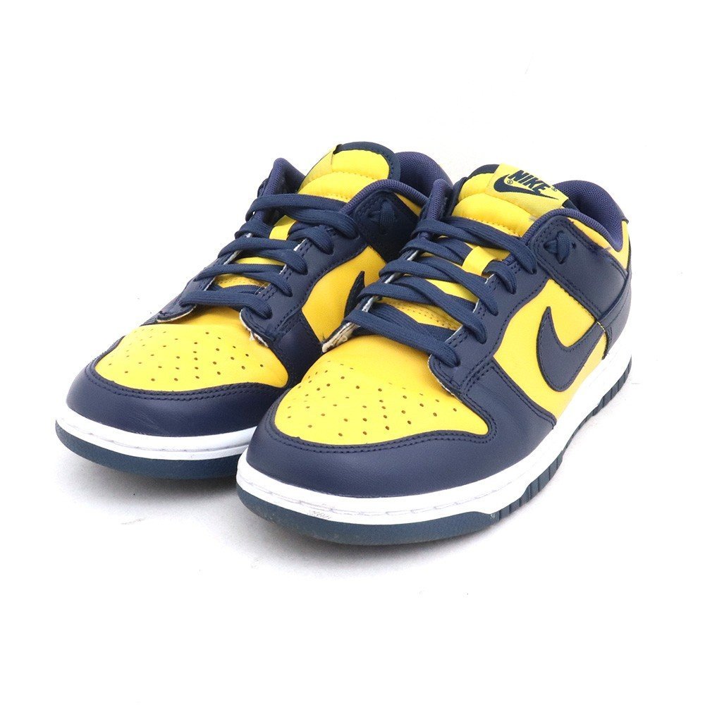 cm NIKE DUNK LOW RETRO MICHIGAN DD ネイビー イエロー