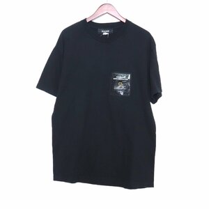 AVALONE 半袖ポケットデザインTシャツ サイズ3 ブラック A-18-19-IPV-SP アバロン カットソー