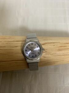 NIKKO QUARTZ ニッコークォーツ腕時計/ウォッチwatch/現在動作不動/伸縮ベルト社外品/USED/部品取り用/ジャンク/くすみ小傷等経年