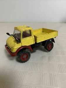  part removing for Junk /CORGI TOYS UNIMOG 406/ Corgi Unimog minicar / retro vehicle /USED/ lack of loss tire defect / rust . etc. passing of years / little fragrance smell 