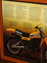  1978年 USA 70s 洋書雑誌広告 額装品 YAMAHA YZ400 YZ250 YZ125 YZ100 YZ80 (A3size) /検索用 ガレージ 店舗 看板 ディスプレイ_画像2