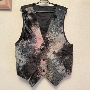 古着 古着女子 古着男子 メンズ ベスト M ベロア モダン シック 秋 冬 レトロ