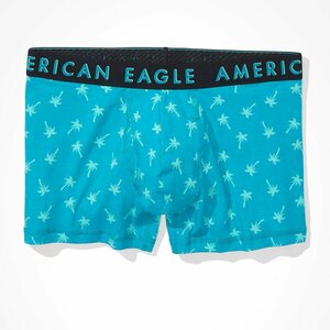 * ラスト * AE アメリカンイーグル ボクサーブリーフ トランクス AEO Tiny Palms 3" Classic Trunk Underwear XL / Turquoise *