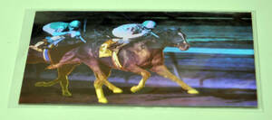 * Chris *makya long 3D tent gram card 1993 year Horse Star Cards Chris McCarron abroad card photograph image horse racing card prompt decision 