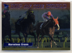 *ma-belas Crown T5 parallel TOP OF THE WORLD card blue character Bandai Thoroughbred Card 99 year under half period version photograph image horse racing card prompt decision 