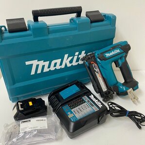 【送料無料】makita マキタ 充電式タッカ ST421DRG 18V 6.0Ah バッテリーx1 充電器 中古【Ae665441】の画像1