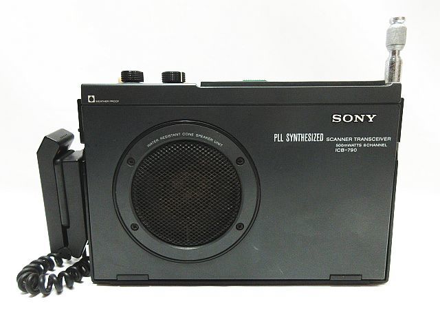 黒タタキSL/朱天黒 SONY トランシーバー無線機 ICB-790 ROGER