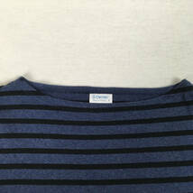 ORCIVAL オーシバル フランス製 コットンロード バスクシャツ 長袖 サイズ4 ブルー/ブラック ボーダー カットソー_画像3