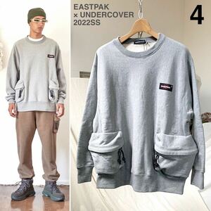  new goods 2022SS undercover EASTPAK × UNDERCOVER East pack collaboration sweat 4.3.96 ten thousand men's UC1B4801 gray free shipping 