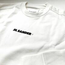 新品 JIL SANDER + ジルサンダー ボクシーシェイプ オーバーサイズフィット ロゴ スウェット L 定6.6万 メンズ JPUU707532 送料無料_画像3