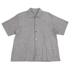  Comme des Garcons Homme COMME des GARCONS HOMME cotton pie ru reverse side pocket design short sleeves shirt gray L rank [ men's ]