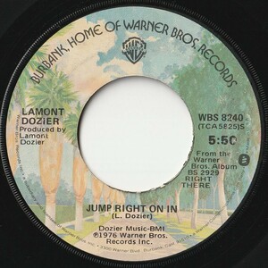 Lamont Dozier Jump Right On In Warner Bros. US WBS 8240 201432 SOUL ソウル レコード 7インチ 45