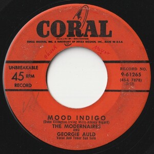 Modernaires Georgie Auld Mood Indigo / Teach Me Tonight Coral US 9-61265 201480 R&B R&R レコード 7インチ 45