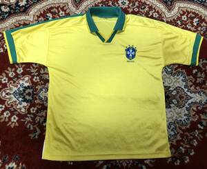 97年製　ブラジル代表　ユニフォーム HOME　90年代 当時物　RO-ROコンビ　4星　1990年代　90s　ロナウド　ロマーリオ　サッカー　