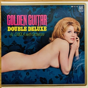 LP■SEXY COVER/CHEESECAKE/NUDE/エロジャケ/AL CAIOLA AND HIS ORCHESTRA/GOLDEN GUITAR DOUBLE DELUXE/JAPAN ONLY PRESS ORIG ULTRA RARE