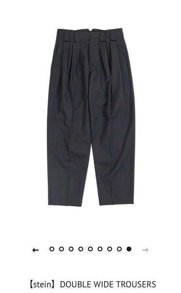 【stein】DOUBLE WIDE TROUSERS