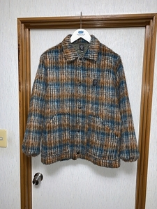 S прекрасный товар 22AW South2 West8 Coach Jacket Shaggy Plaid коуч жакет 