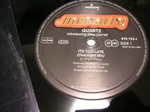 ●R&B 12inch●QUARTZ/ IT'S TOO LATE_画像3