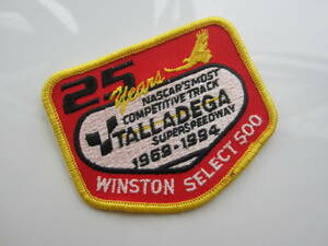 ビンテージ 25周年 TALLADEGA U.S.A Winston タラデガ スーパー スピードウェイ ワッペン/バイク オートバイ 自動車 古着 174