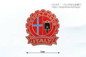 "Vespa Club Italy Steel Logo Внешние товары"