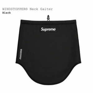 supreme 22aw windstopper neck gaiter ネックウォーマー 新品未使用 black 黒