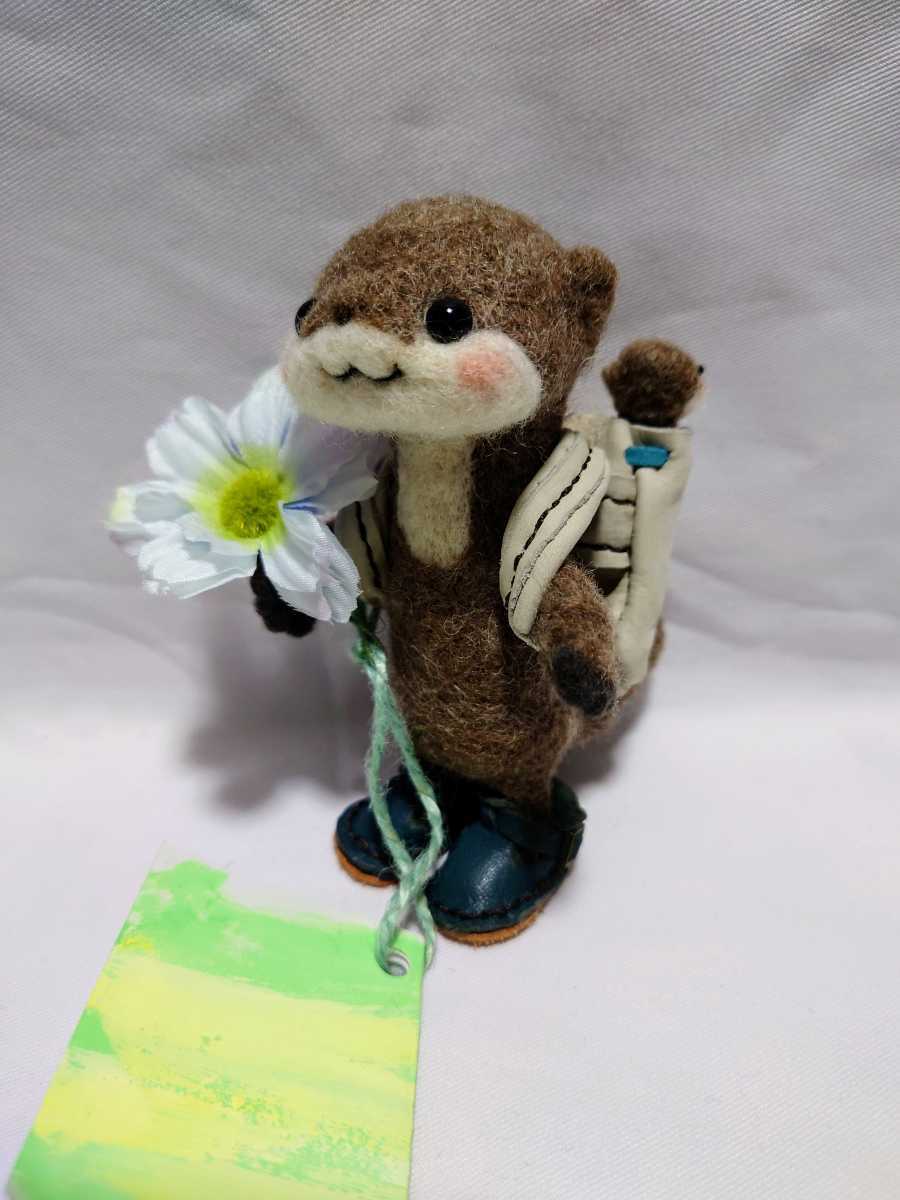 New ☆MOFFU.☆ Otter Moffu Handmade Wool Felt Teddybear Doll Stuffed Animal, toy, game, stuffed toy, Wool felt