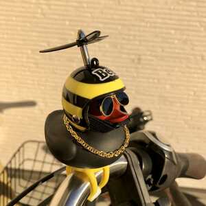 アヒル隊長 自転車 車 ライト パフベル プロペラ [Bee]ヘルメット　自転車アクセサリー