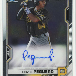 【Liover Peguero】2021 Bowman Chrome Prospects 1st Bowman Auto 直書き 直筆サインカードの画像1