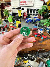 M&M's　ラウンドチョコワッペン　ミニサイズ（グリーン） ■ アメリカン雑貨 アメリカ雑貨_画像3