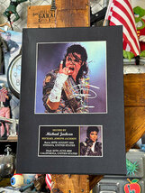 ハリウッドポスター #0138　マイケル・ジャクソン　コンサート　サイン　B4サイズ　※専用フレームは別売です_画像1