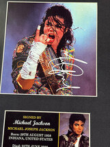 ハリウッドポスター #0138　マイケル・ジャクソン　コンサート　サイン　B4サイズ　※専用フレームは別売です_画像5