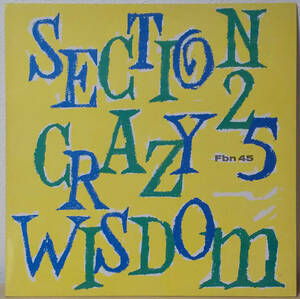 Section 25 - Crazy Wisdom ベルギー盤オリジナル 12inch Factory Benelux Fbn 45 セクション25 1985年 JOY DIVISION, Factory