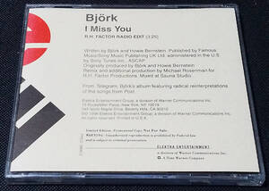 Bjork - [Promo] I Miss You (R.H. Factor Remix) US запись CD Limited Edition Elektra - PRCD 9800-2byo-k1997 год Sugarcubes