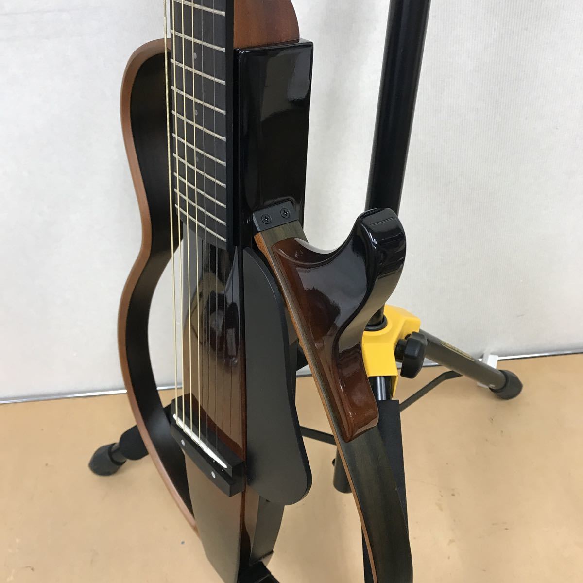 値下げ可 サイレントギター ブラックメタリック SLG110S BM www