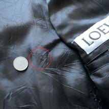 【直営店購入】LOEWE ロエベ シワ加工ライダースジャケットXS 42相当 BIKER JACKET バイカージャケット メンズ JW Anderson 正規品_画像4