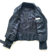 【直営店購入】LOEWE ロエベ シワ加工ライダースジャケットXS 42相当 BIKER JACKET バイカージャケット メンズ JW Anderson 正規品_画像3