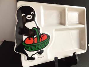 suica　ペンギン　四角　陶器　プレート皿　JR東日本　スイカ